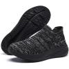 image:imageSHULOOK Womens Slip on Walking Shoes Comfort Lightweight Breathable Sock Shoe NonSlip Mesh Casual Fashion Tennis Running Sneakers Black Grey 8