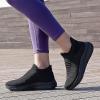 image:imageSHULOOK Womens Slip on Walking Shoes Comfort Lightweight Breathable Sock Shoe NonSlip Mesh Casual Fashion Tennis Running SneakersBlack