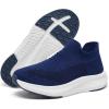 image:imageSHULOOK Womens Slip on Walking Shoes Comfort Lightweight Breathable Sock Shoe NonSlip Mesh Casual Fashion Tennis Running SneakersBlue