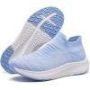 image:imageSHULOOK Womens Slip on Walking Shoes Comfort Lightweight Breathable Sock Shoe NonSlip Mesh Casual Fashion Tennis Running SneakersLight Blue