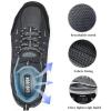 image:imageHiking Shoes Women  Waterproof Shoes for Women  Comfortable amp LightWeight amp NonSlip  Womens Hiking Shoes Walking Trekking Camping Tennis Sport Sneakers Grey Blue 9