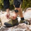 image:imageSHULOOK Mens Waterproof Hiking Shoes Lightweight Anti Slip Outdoor Ankle Boots Breathable Hike Trekking Trails ShoeArmyGreen