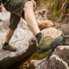 image:imageSHULOOK Mens Waterproof Hiking Shoes Lightweight Anti Slip Outdoor Ankle Boots Breathable Hike Trekking Trails ShoeArmyGreen