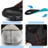 image:imageSHULOOK Mens Waterproof Hiking Shoes Lightweight Anti Slip Outdoor Ankle Boots Breathable Hike Trekking Trails ShoeBlackRed