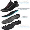 image:imageSHULOOK Mens Waterproof Hiking Shoes Lightweight Anti Slip Outdoor Ankle Boots Breathable Hike Trekking Trails ShoeBlackRed