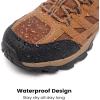 image:imageSHULOOK Mens Waterproof Hiking Shoes Lightweight Anti Slip Outdoor Ankle Boots Breathable Hike Trekking Trails ShoeClay02