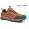 image:imageSHULOOK Mens Waterproof Hiking Shoes Lightweight Anti Slip Outdoor Ankle Boots Breathable Hike Trekking Trails ShoeClay02
