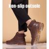 image:imageSHULOOK Non Slip Work Boots for Women SlipResistant Shoes Waterproof Food Service Chef Kitchen Restaurant Working Casual Comfortable Ankle Boot Outdoor Walking Booties SneakersDark Brown