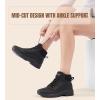 image:imageSHULOOK Non Slip Work Boots for Women SlipResistant Shoes Waterproof Food Service Chef Kitchen Restaurant Working Casual Comfortable Ankle Boot Outdoor Walking Booties SneakersBlack