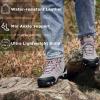 image:imageSHULOOK Womens Hiking Boots Waterproof Lightweight Outdoor Trekking Camping Hiking ShoesGrey Pink