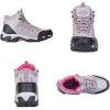 image:imageSHULOOK Womens Hiking Boots Waterproof Lightweight Outdoor Trekking Camping Hiking ShoesGrey Pink
