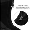 image:imageSHULOOK Womens Winter Snow Boots Warm Fur Lined Waterproof Nonslip Zipper Insulated MidCalf BootsBlack
