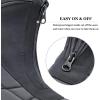 image:imageSHULOOK Womens Winter Snow Boots Warm Fur Lined Waterproof Nonslip Zipper Insulated MidCalf BootsGrey