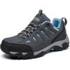 image:imageHiking Shoes Women  Waterproof Shoes for Women  Comfortable amp LightWeight amp NonSlip  Womens Hiking Shoes Walking Trekking Camping Tennis Sport Sneakers Grey Blue 9
