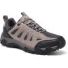 image:imageSHULOOK Mens Waterproof Hiking Shoes Lightweight Anti Slip Outdoor Ankle Boots Breathable Hike Trekking Trails ShoeLightGrey