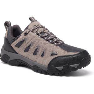 image:imageSHULOOK Mens Waterproof Hiking Shoes Lightweight Anti Slip Outdoor Ankle Boots Breathable Hike Trekking Trails ShoeLightGrey