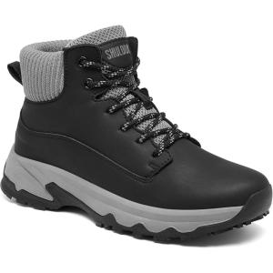 image:imageSHULOOK Non Slip Work Boots for Women SlipResistant Shoes Waterproof Food Service Chef Kitchen Restaurant Working Casual Comfortable Ankle Boot Outdoor Walking Booties SneakersBlack and Gray