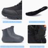 image:imageSHULOOK Mens Snow Boots Waterproof Warm Fur Lined Winter Hiking Boot Nonslip Outdoor Ankle Hightop Shoes Work Hiker Trekking TrailBlack