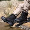 image:imageSHULOOK Mens Snow Boots Waterproof Warm Fur Lined Winter Hiking Boot Nonslip Outdoor Ankle Hightop Shoes Work Hiker Trekking TrailBlack