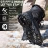 image:imageSHULOOK Mens Snow Boots Waterproof Warm Fur Lined Winter Hiking Boot Nonslip Outdoor Ankle Hightop Shoes Work Hiker Trekking TrailBlack