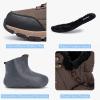 image:imageSHULOOK Mens Snow Boots Waterproof Warm Fur Lined Winter Hiking Boot Nonslip Outdoor Ankle Hightop Shoes Work Hiker Trekking TrailBrown
