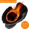 image:imageSHULOOK Mens Snow Boots Waterproof Warm Fur Lined Winter Hiking Boot Nonslip Outdoor Ankle Hightop Shoes Work Hiker Trekking TrailGrey