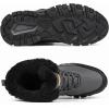 image:imageSHULOOK Mens Snow Boots Waterproof Warm Fur Lined Winter Hiking Boot Nonslip Outdoor Ankle Hightop Shoes Work Hiker Trekking TrailGrey
