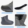 image:imageSHULOOK Mens Snow Boots Waterproof Warm Fur Lined Winter Hiking Boot Nonslip Outdoor Ankle Hightop Shoes Work Hiker Trekking TrailGrey