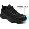 image:imageSHULOOK Waterproof Hiking Shoes for MenLightweight AntiSlip Outdoor Trekking ShoeBlack