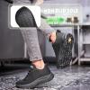 image:imageWomens Non Slip Work Shoes Slip Resistant Nurse Sneakers with Arch Fit Support Comfortable Mesh Walking Shoes for Food Service Chef Kitchen Restaurant BlackBlack