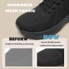 image:imageWomens Non Slip Work Shoes Slip Resistant Nurse Sneakers with Arch Fit Support Comfortable Mesh Walking Shoes for Food Service Chef Kitchen Restaurant BlackBlack