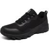 image:imageSHULOOK Waterproof Hiking Shoes for MenLightweight AntiSlip Outdoor Trekking ShoeBlack