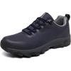 image:imageSHULOOK Waterproof Hiking Shoes for MenLightweight AntiSlip Outdoor Trekking ShoeNavy