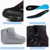 image:imageSHULOOK Mens Waterproof Hiking Boots NonSlip Lightweight Mid Top Ankle Boot Breathable Hiker Trekking ShoesBlackRed