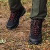 image:imageSHULOOK Mens Waterproof Hiking Boots NonSlip Lightweight Mid Top Ankle Boot Breathable Hiker Trekking ShoesBlackRed