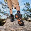 image:imageSHULOOK Mens Waterproof Hiking Boots NonSlip Lightweight Mid Top Ankle Boot Breathable Hiker Trekking ShoesBrown