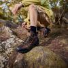 image:imageSHULOOK Mens Waterproof Hiking Boots NonSlip Lightweight Mid Top Ankle Boot Breathable Hiker Trekking ShoesBrown