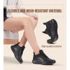 image:imageSHULOOK Non Slip Work Shoes for Women Food Service Water Resistant Sneakers Waterproof Kitchen Chef Restaurant Lace Up Walking Lightweight Comfortable Nursing Working FootwearBlack