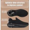 image:imageSHULOOK Non Slip Work Shoes for Women Slip Resistant Sneakers Mesh Slip On Food Service Shoes Chef Kitchen Restaurant Lightweight Comfortable Sock ShoesBlack