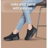 image:imageSHULOOK Non Slip Work Shoes for Women Slip Resistant Sneakers Mesh Slip On Food Service Shoes Chef Kitchen Restaurant Lightweight Comfortable Sock ShoesBlack