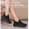 image:imageSHULOOK Non Slip Work Shoes for Women Slip Resistant Sneakers Mesh Slip On Food Service Shoes Chef Kitchen Restaurant Lightweight Comfortable Sock ShoesBlack