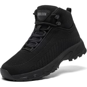 image:imageSHULOOK Non Slip Work Boots Women Slip Resistant Comfortable Mesh Kitchen Chef Shoes for Restaurant Food Service Lightweight Walking Shoes Ankle SupportBlackBlack