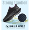 image:imageSHULOOK Womens Non Slip Work Shoes SlipResistant Kitchen Chef Restaurant Food Service Nurse Shoe Comfortable Mesh Breathable Walking Sneakers BlackBlackPurple