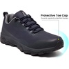 image:imageSHULOOK Mens Waterproof Hiking Shoes Lightweight Breathable NonSlip Trail Trekking Outdoor ShoesNavy