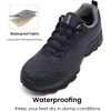 image:imageSHULOOK Mens Waterproof Hiking Shoes Lightweight Breathable NonSlip Trail Trekking Outdoor ShoesNavy