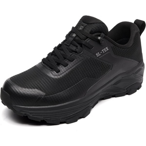 image:imageSHULOOK Mens Waterproof Hiking Shoes Lightweight Breathable NonSlip Trail Trekking Outdoor ShoesBlack02