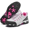 image:imageSHULOOK Hiking Shoes Women  Waterproof Shoes for Women  Comfortable amp LightWeight amp NonSlip  Womens Hiking Shoes Walking Trekking Camping Tennis Sport Sneakers Grey red 9