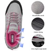 image:imageSHULOOK Hiking Shoes Women  Waterproof Shoes for Women  Comfortable amp LightWeight amp NonSlip  Womens Hiking Shoes Walking Trekking Camping Tennis Sport Sneakers Grey red 9