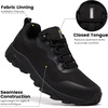 image:imageSHULOOK Mens Waterproof Hiking Shoes Lightweight Breathable NonSlip Trail Trekking Outdoor Shoes Black