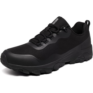 image:imageSHULOOK Mens Waterproof Hiking Shoes Lightweight Breathable NonSlip Trail Trekking Outdoor Shoes Black